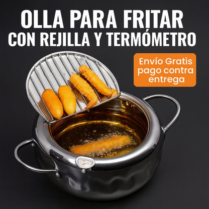 Olla para freIr con control de temperatu