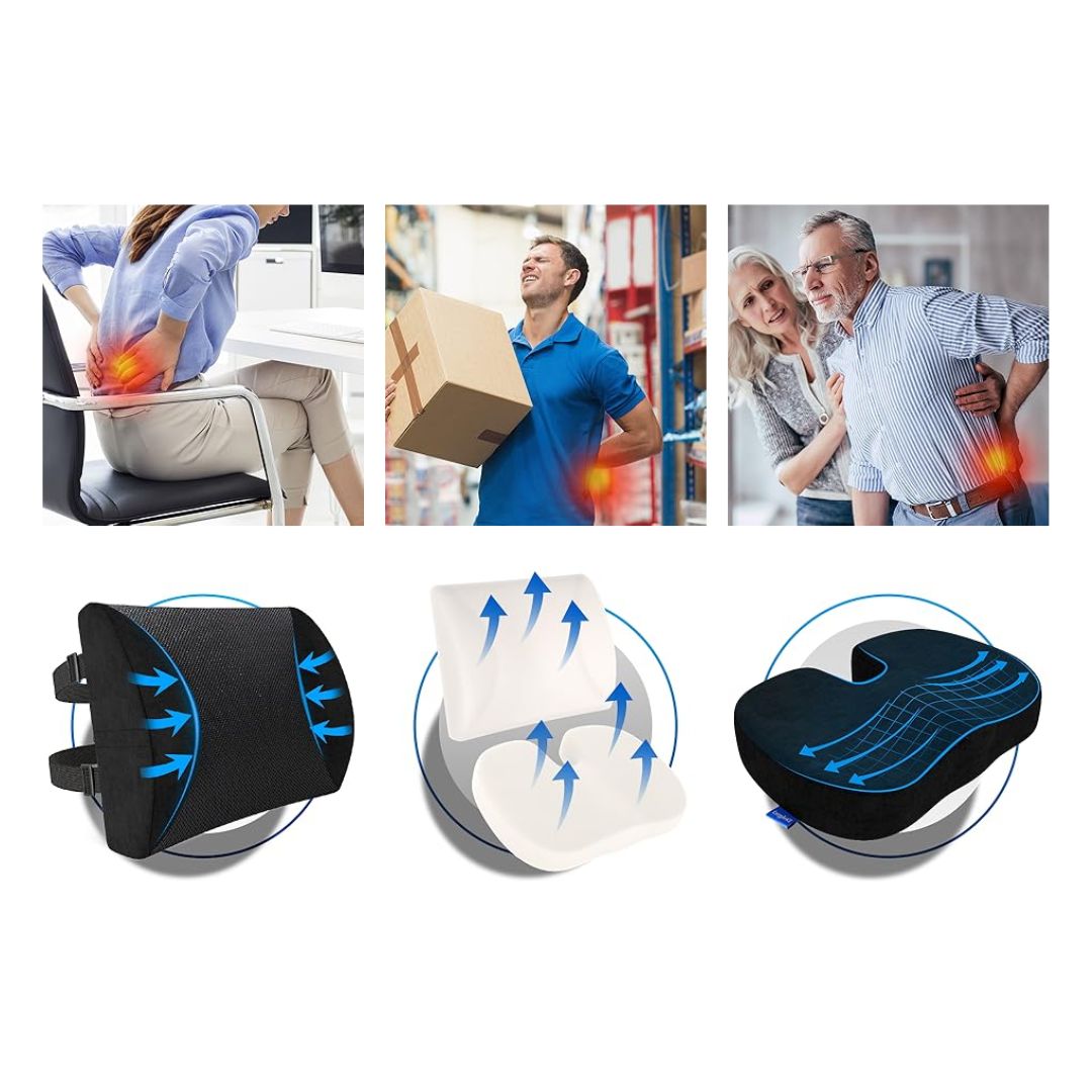 Cojín Soporte Lumbar Postura Espalda